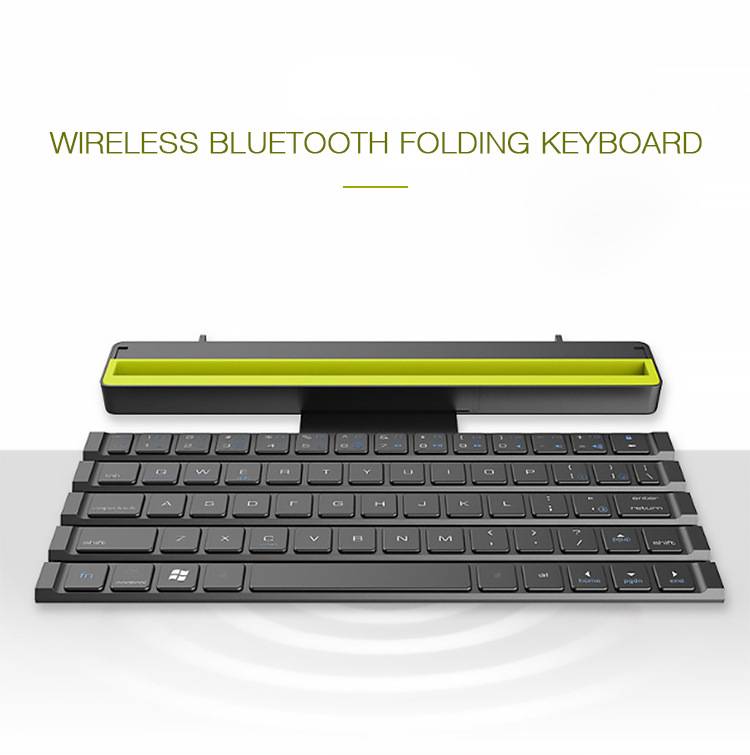 Foldable Wireless Bluetooth Keyboard Mini 64 Keys Foldable Computer Keyboard For Phone Tablet Laptop for iPad iPhone Samsung IOS