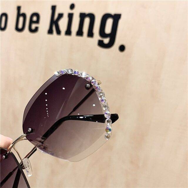 Luxury Vintage Crystal Sunglasses