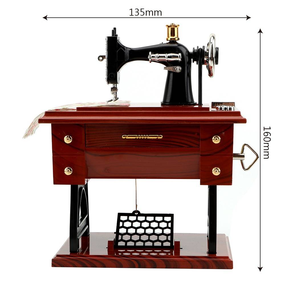 Mini Sewing Machine Music Box | asghedom.com