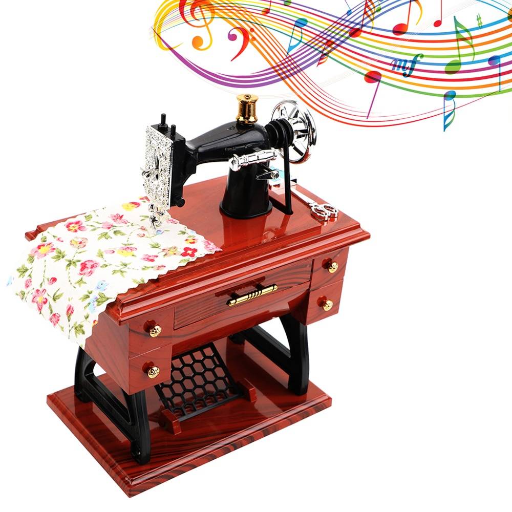 Mini Sewing Machine Music Box | asghedom.com