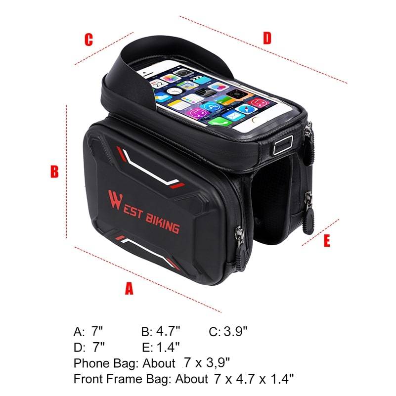 Waterproof Bicycle Touch Screen Bag