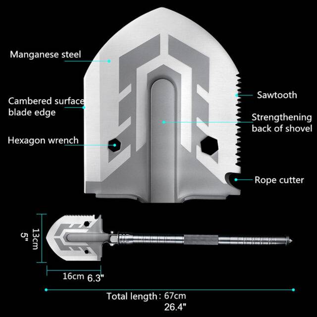 Multi-Purpose Folding Shovel