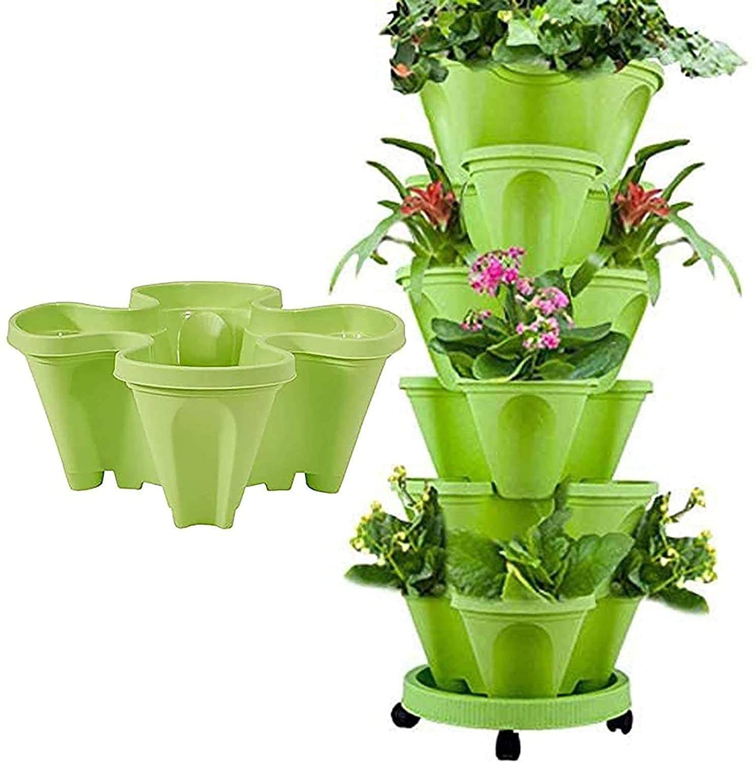 Stackable Planter Tower | asghedom.com